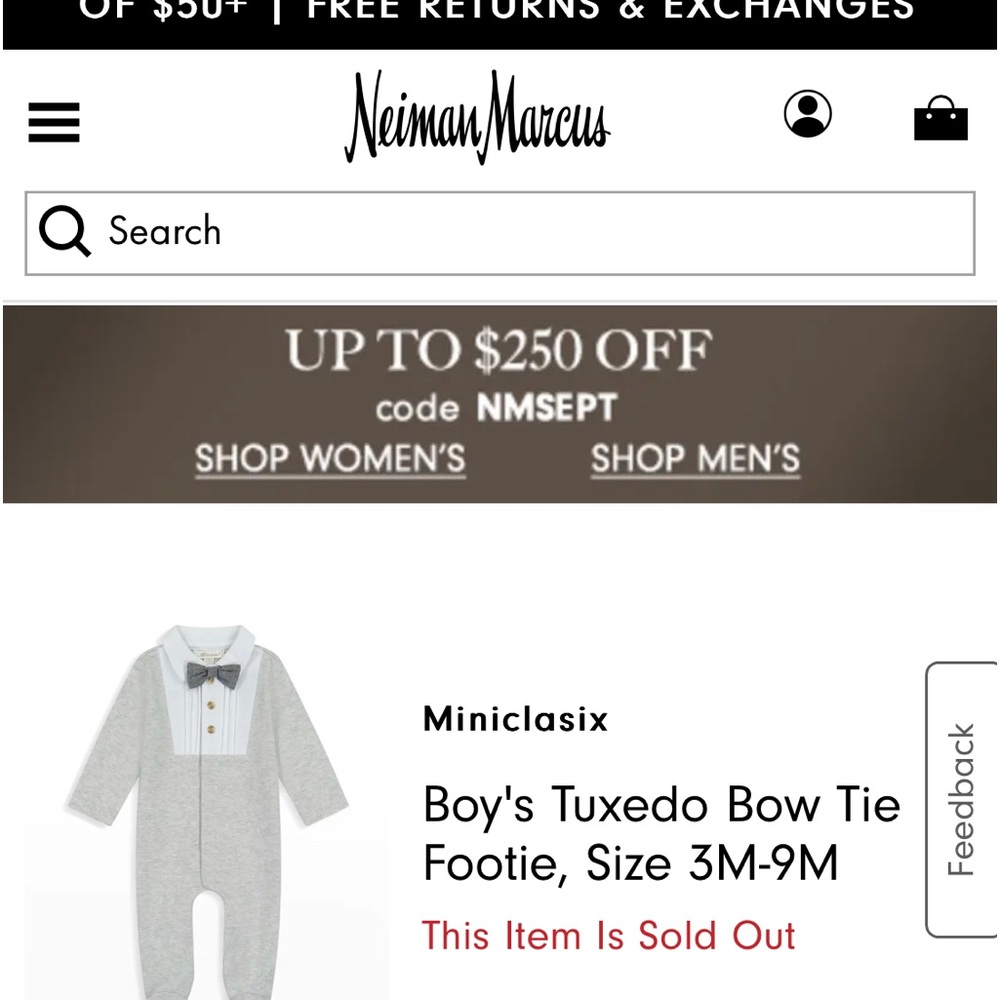 Neiman Marcus Baby Boys Tuxedo Suit with Tags